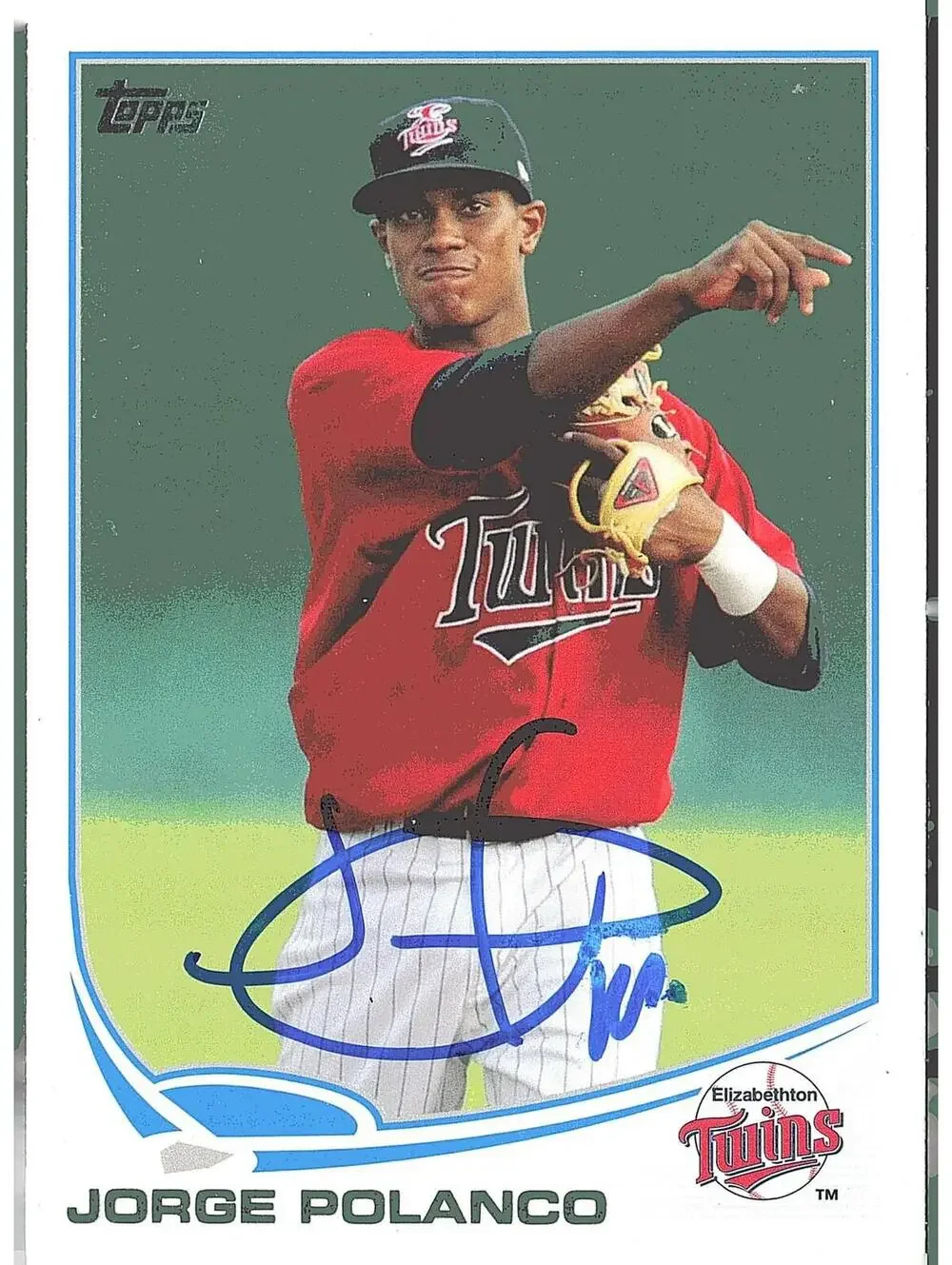 2013 Topps Pro Debut #PDA-JPO Jorge Polanco Autographs HAND SIGNED